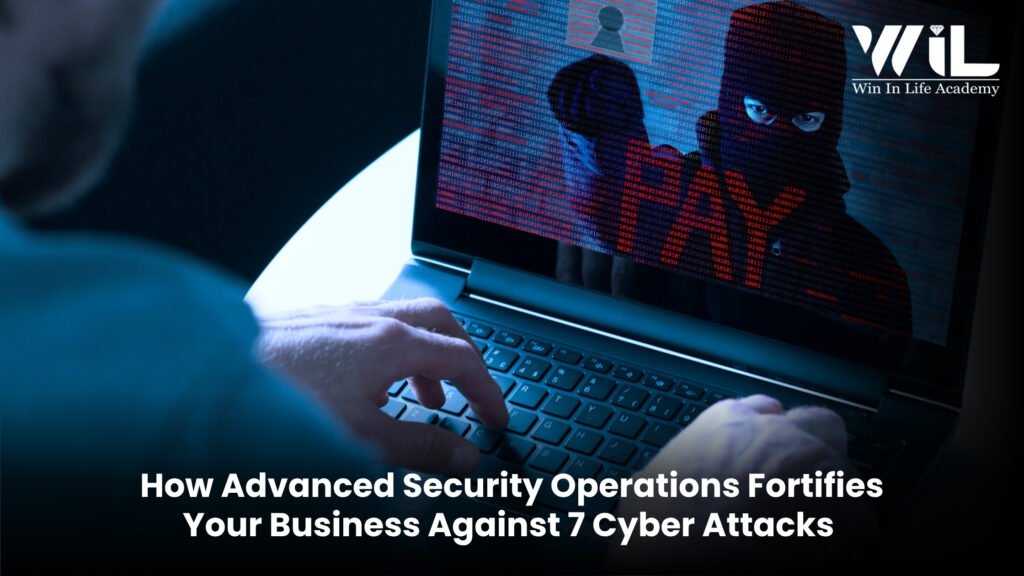 Digital shield protecting a business network, symbolizing advanced security operations.