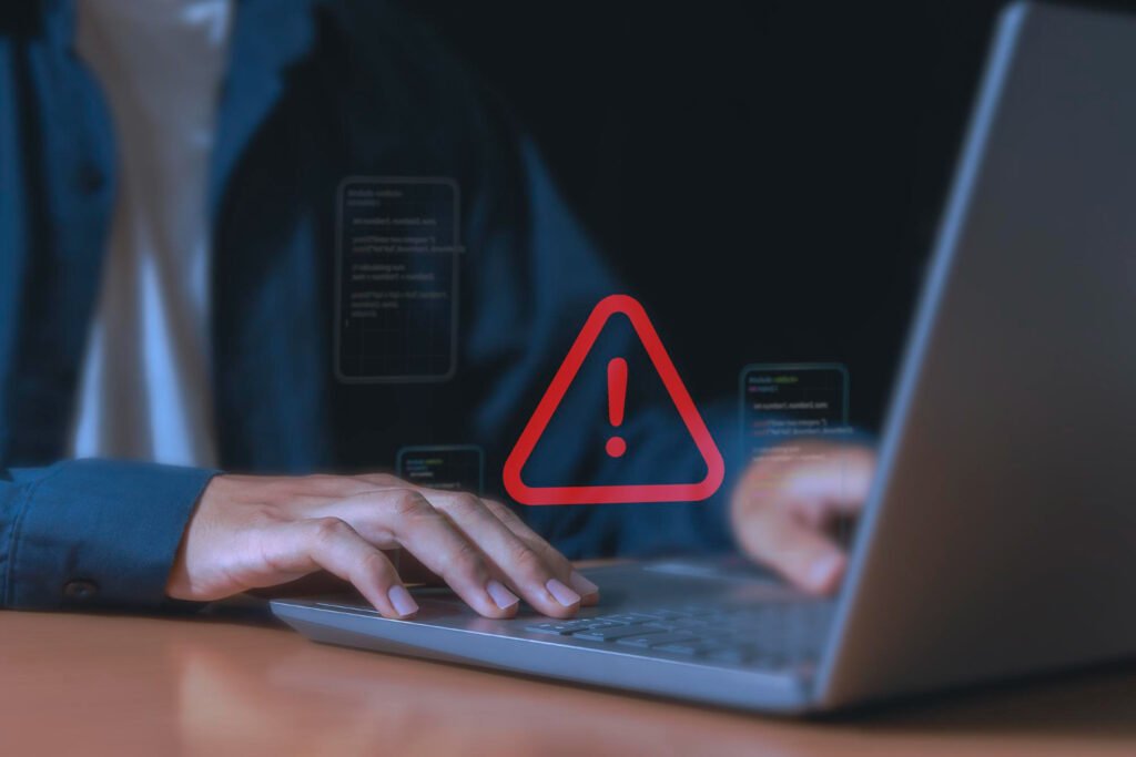 GenAI security risks showing data leakage, AI hallucination, phishing, and insecure code threats in workplace environments