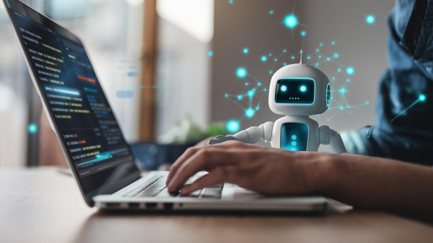 Will AI replace data analysts infographic showing AI automation, dashboards, SQL, and business analytics workflow