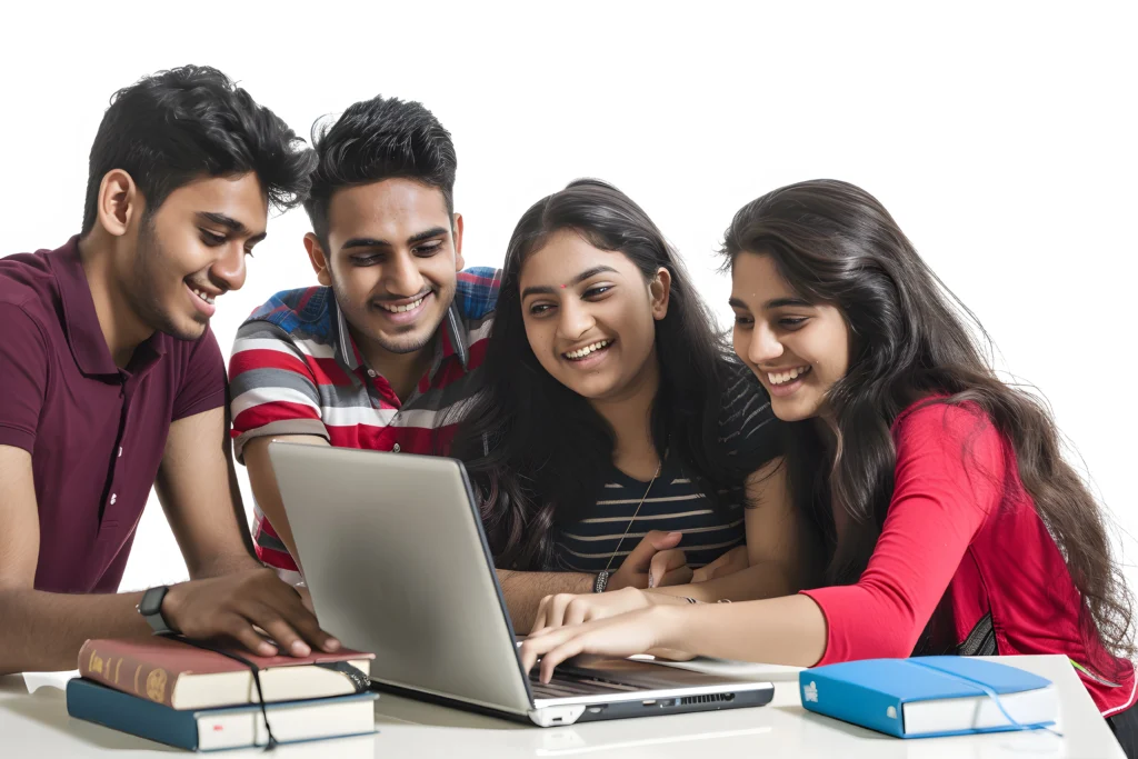Students learning SEO, Google Ads, social media marketing, and AI tools in a Digital Marketing Course in Bangalore classroom.
