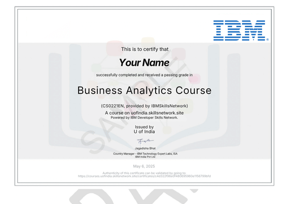 Business Analytics