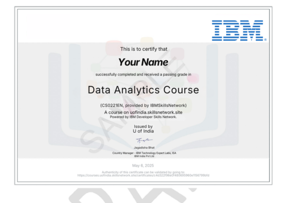 Data Analytics Course