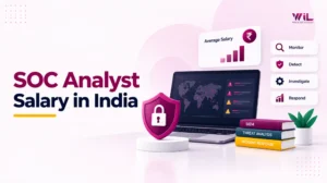 SOC analyst salary in India showing fresher, L1, L2, L3, and senior cybersecurity career salary levels