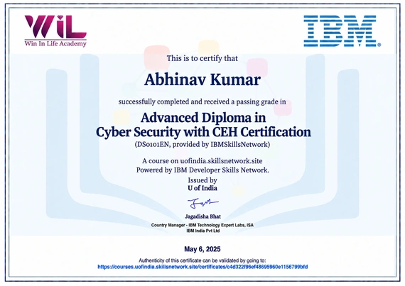 Advanced Diploma in Cyber Security with CEH Certification