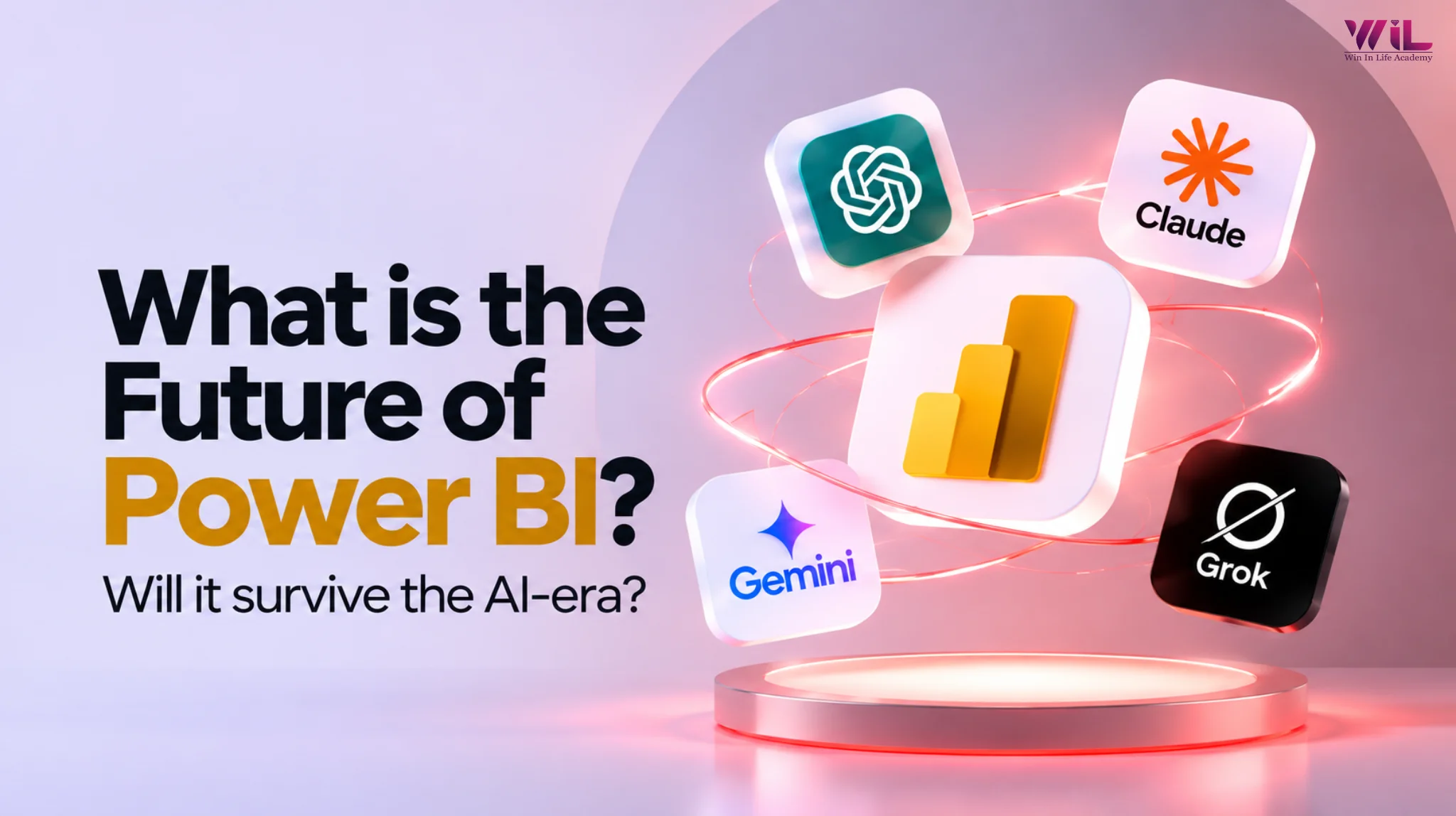 Future of Power BI in the AI era showing how artificial intelligence is transforming business analytics and data visualization