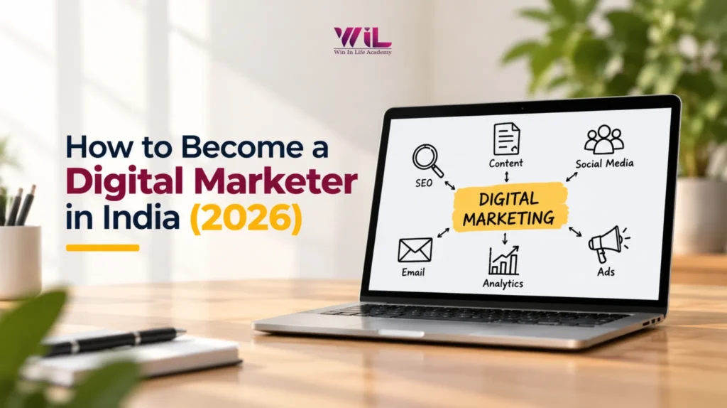 How to become a digital marketer with skills in SEO, social media marketing, content marketing, analytics, and online advertising